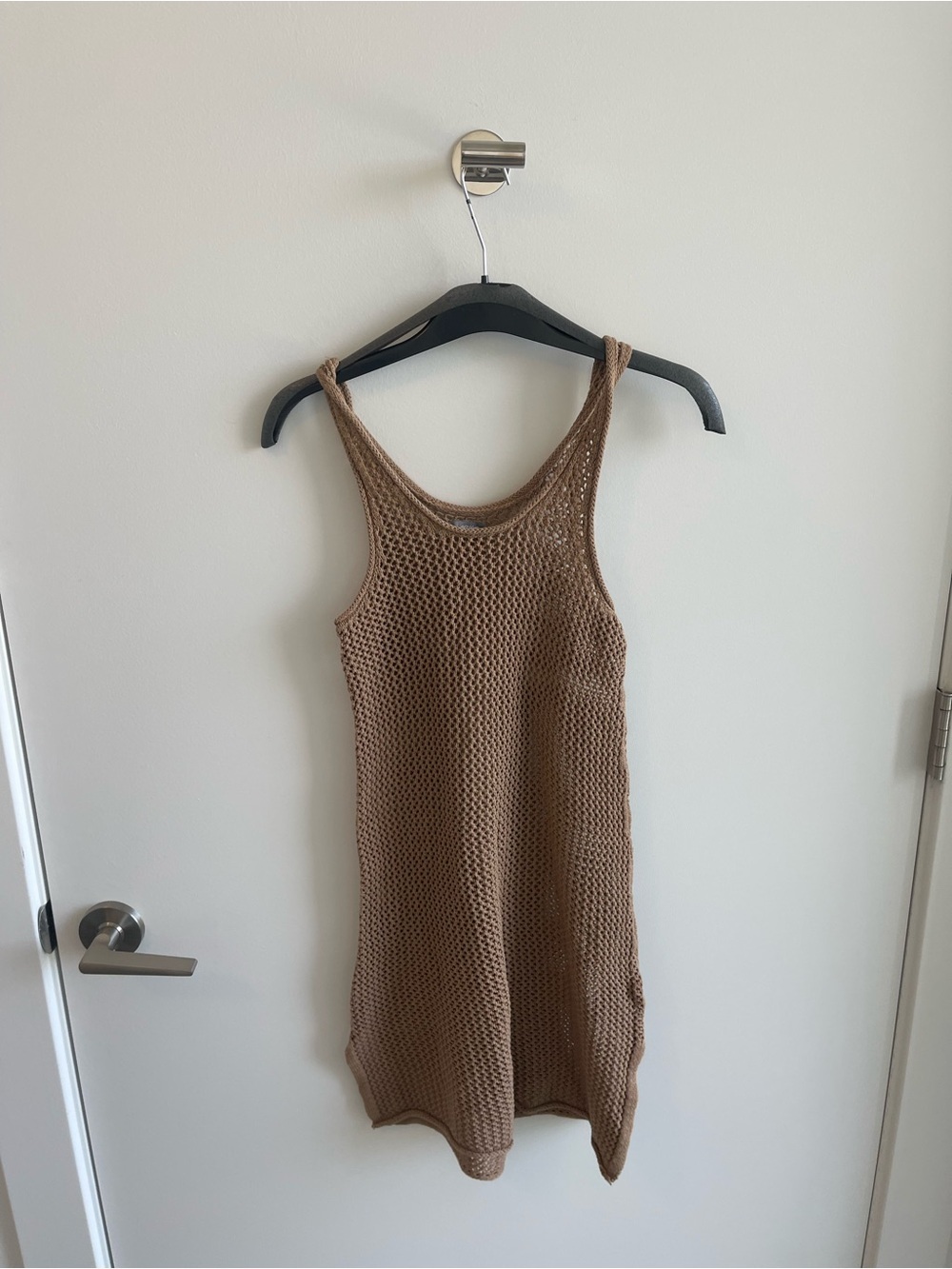 Aerie Brown Knit Tank Dress Coverup